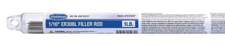33347 1/16 in. ER308L Filler Rod, 1 lb., ER308L-063-01T