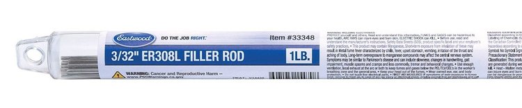 33348 3/32 in. ER308L Filler Rod, 1 lb., ER308L-094-01T