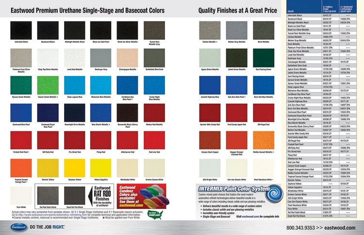 51136 Branded Color Paint Chart