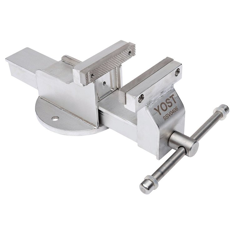 56441 Yost Model SSV-0406N 4 in. Stainless Steel Vise Stationary Base