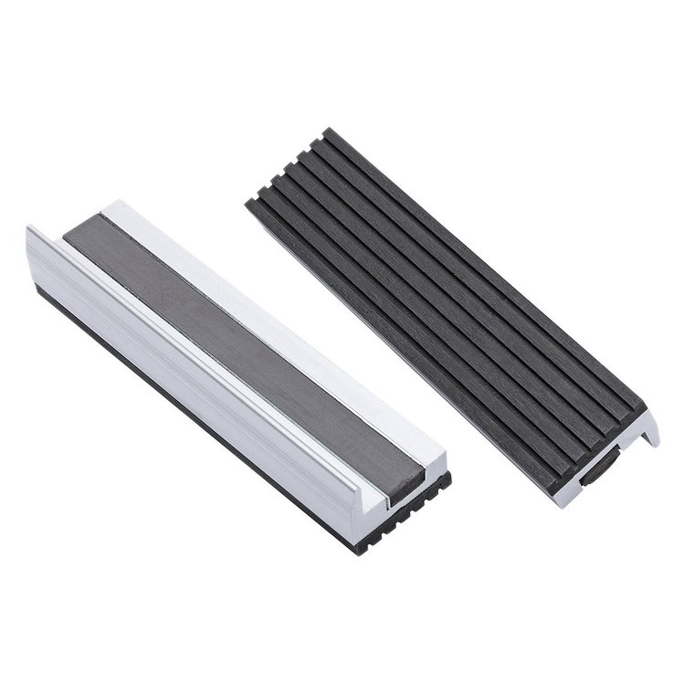 56472 Yost Model MR-345 4-1/2 in. Magnetic Aluminum Jaw Cap w/ Rubber Surface