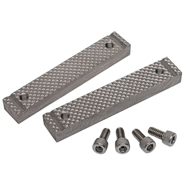57060 Yost YSJ-22 Serrated Jaws Steel 304SS, For Model SSV-0406 Bench Vise