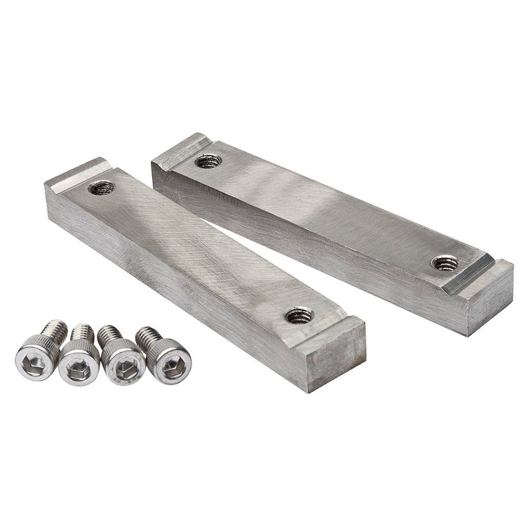 57061 Yost YSJ-23 Smooth Jaws Steel 304SS, For Model SSV-0406 Bench Vise