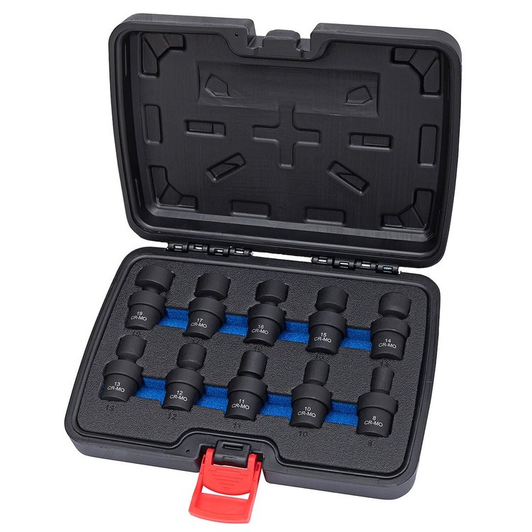 60369 Metric Impact Swivel Socket Set, 3/8 in. Drive, Set of 10