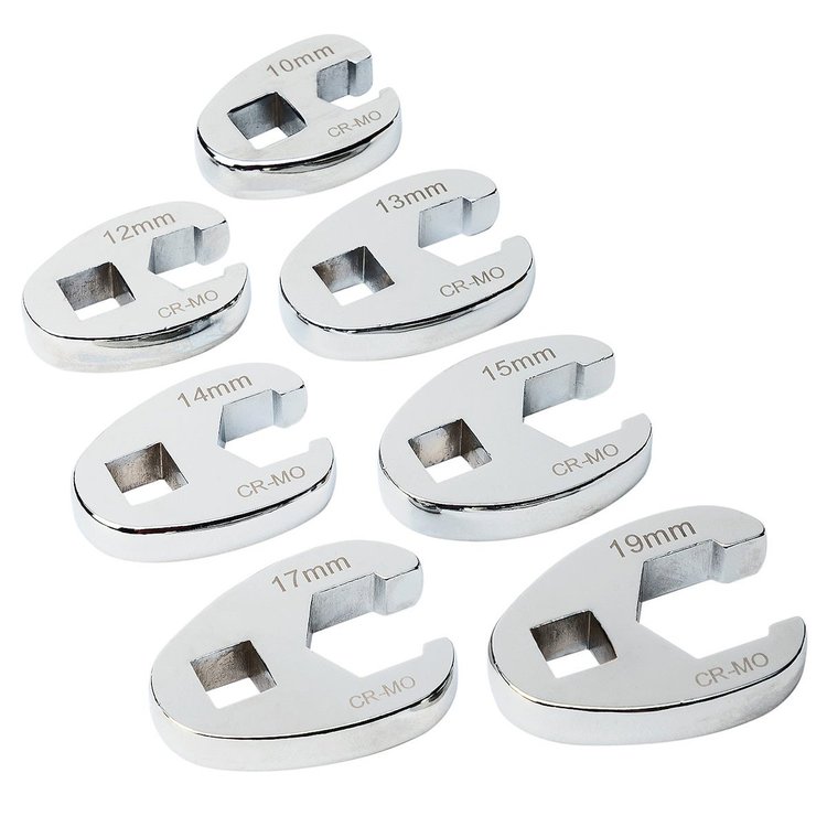 60380 3/8 in. Metric Crowsfoot Socket Set, Set of 7