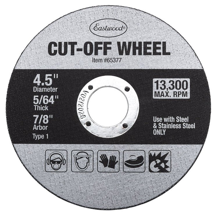 65377 4.5 in. x 5/64 in. Cut Off Wheel, 7/8 Arbor, Set of 5