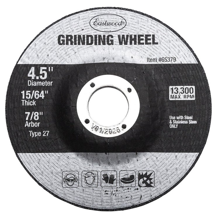65379 15/64 in. Depressed Center Grinding Wheel, Set of 5