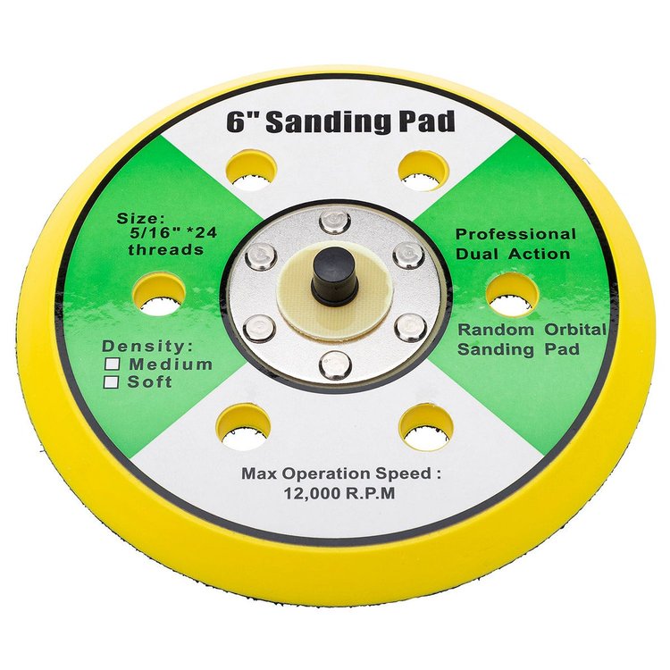 66344 Concours 6 in. Backer Plate, For 6 Pads
