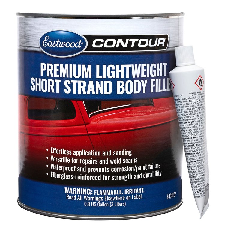 69381ZP Contour Premium Lightweight Short Strand Body Filler, 3L