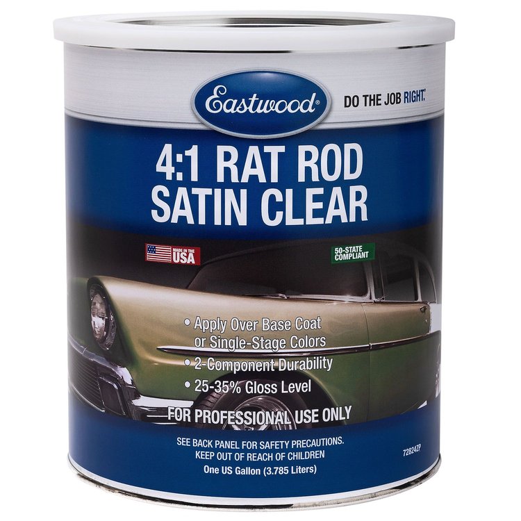 72824ZP 4:1 Rat Rod Satin Clear, 128 oz.