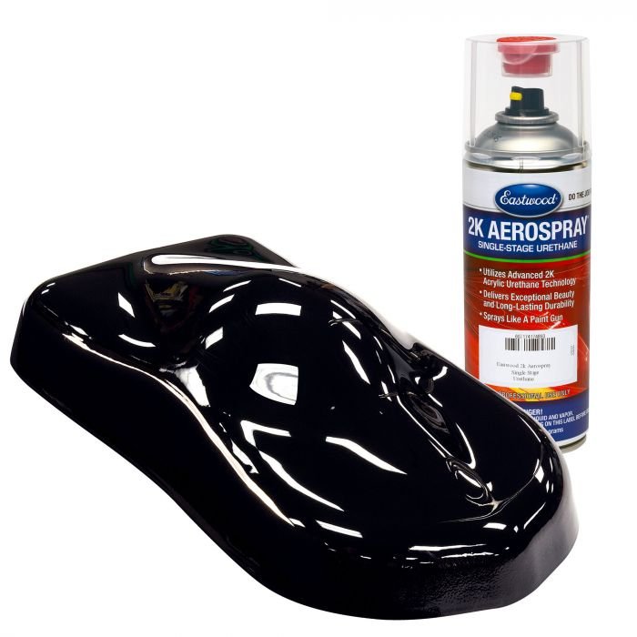 Interstate Black Single Stage Urethane Touch-Up Spray Paint 74108Z