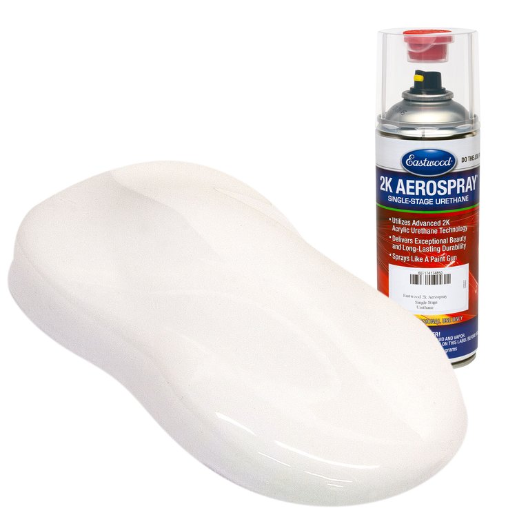 Pure White Single Stage Urethane Touch-Up Spray Paint 74109Z