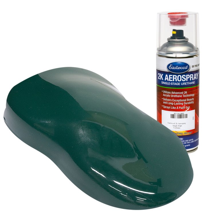 Euro Racing Green Single Stage Urethane Touch-Up Spray Paint 74114Z