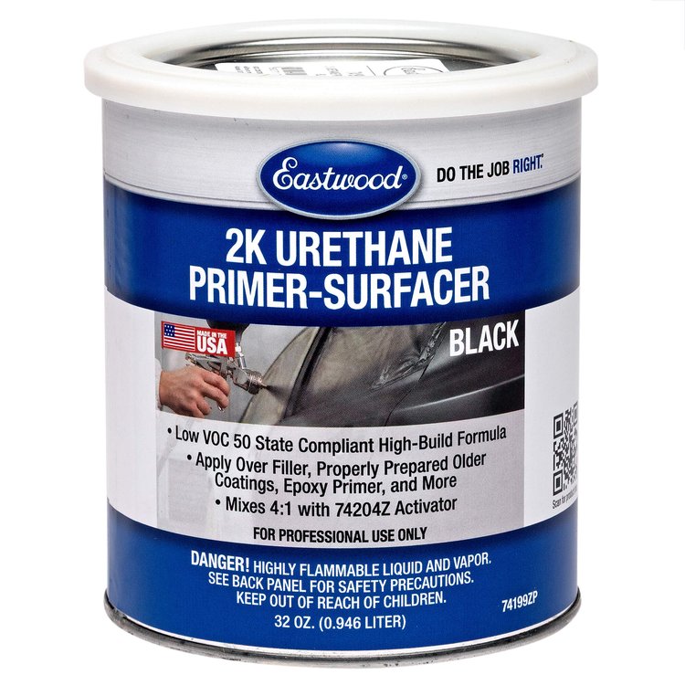 2K Urethane Primer Surfacer Black - Quart 74199ZP