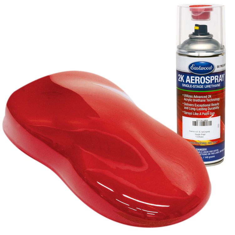 Quarter Mile Candy Red Single Stage Urethane Touch-Up Spray Paint 74240Z