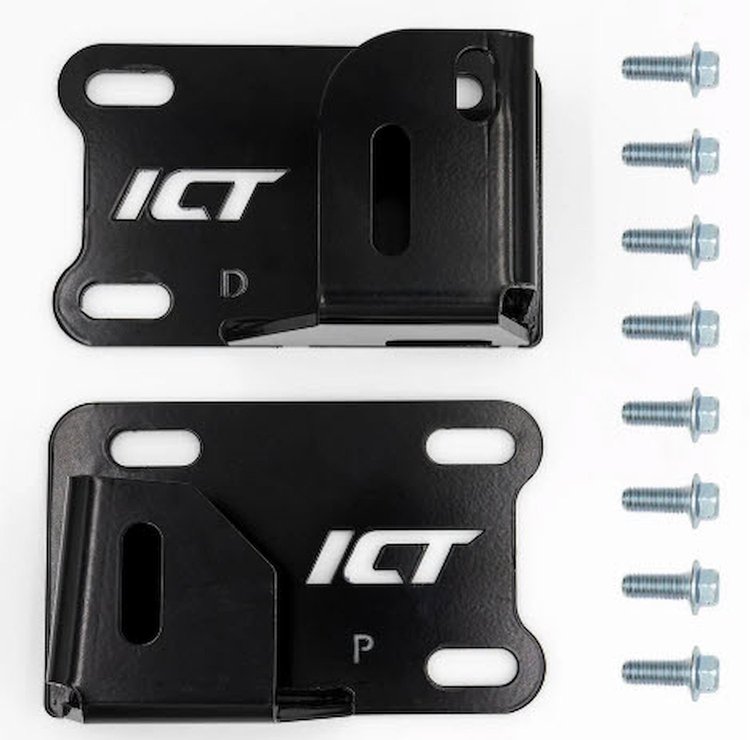 551028-240EM GM LS Engine Swap Engine Mount Adapter Bracket Kit for 1989-1998 Nissan 240SX