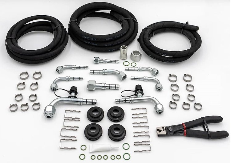 551081 Universal A/C Hose Builders Kit with Crimping Tool, Compatible with Vintage Air Sanden 508, 709, and 7176 Compressors