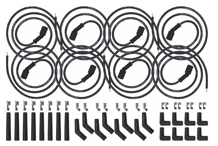 551083-PR0 Pro 40 Ohm Universal Spark Plug Wire Set for Remote Coil Mounts [GM LS/LT Engines]