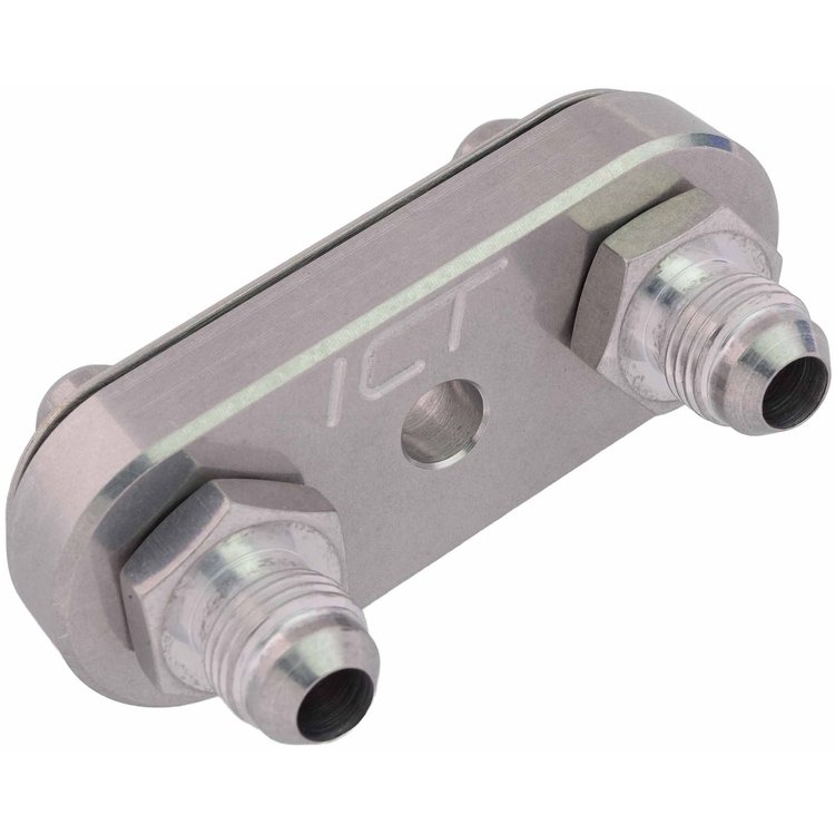 Transmission Cooler Line Adapter Plate w/Fittings [GM 6L80, 6L90, 8L90]