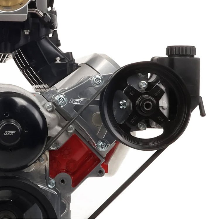551193LS0-3 Saginaw Type-2 Power Steering Pump Bracket Kit for GM Truck w/LS engines, 2010-2015 Camaro Crank Pulley