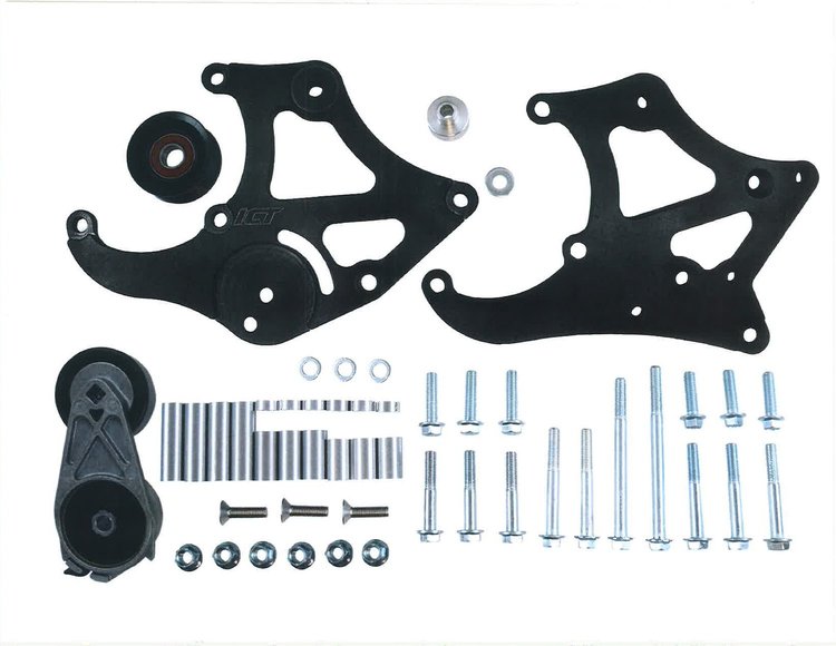 551474-2B Sanden 508 A/C Compressor Bracket Kit for 1998-2002 Chevy Camaro LS1, 2004-2006 Pontiac GTO LS1 [Black]
