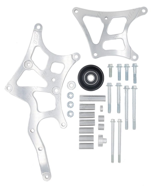 551519-LT-3 Alternator & Power Steering Pump Relocation Bracket Kit for GM LT Gen V Engines [Left/Driver Side]