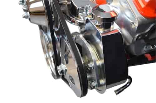 Billet Power Steering Pump Bracket for Small Block Chevy with Long Water Pump