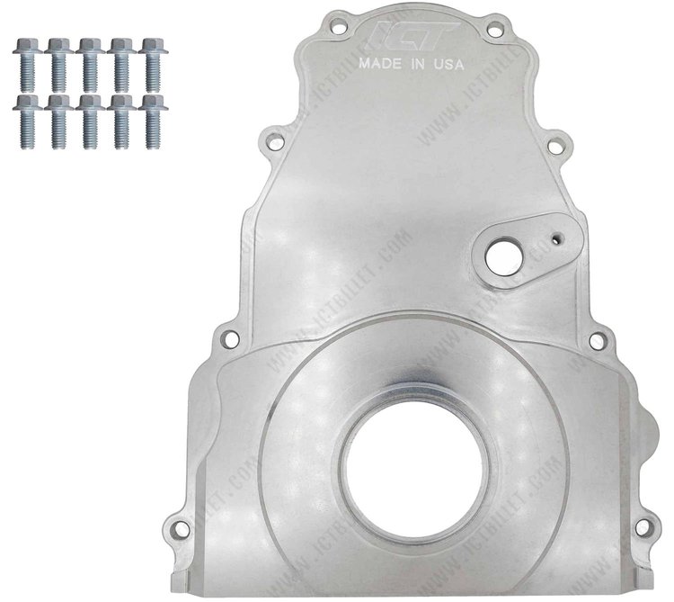 551595-LS02 Billet Timing Chain Cover Fits GM Gen IV LS Engine