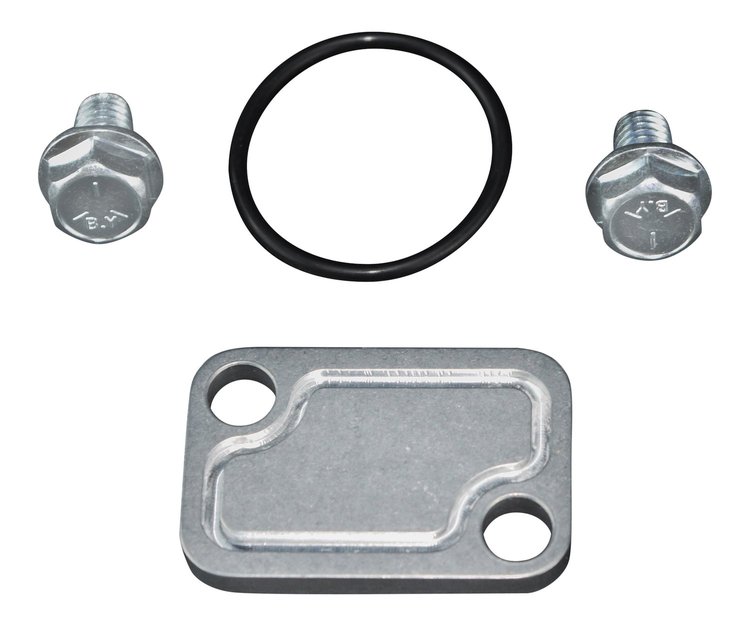 Choke Block-Off Plate for Small Block Chevy