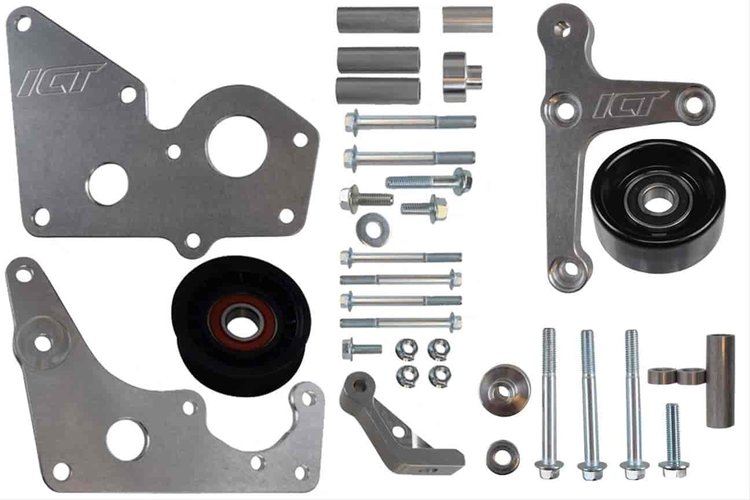 551769-1 Low Mount Alternator, Power Steering Pump Brackets Compatible with LS Corvette LSX LS1 LS3 LS2