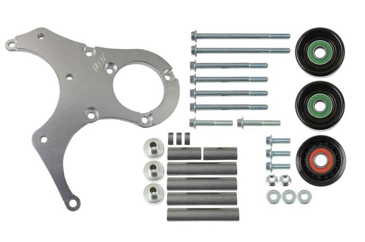 551791-3 LS Truck OEM Fox Body Power Steering Alternator Bracket Kit Mustang LS Swap
