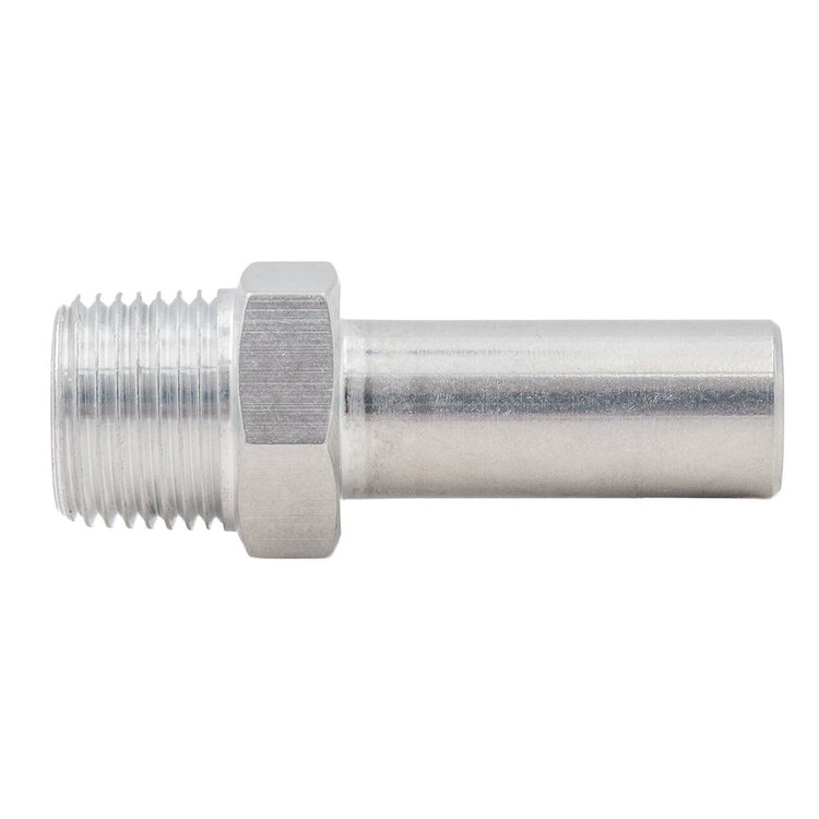 551927-375NP Brake Booster Vacuum Port Fitting for GM Gen III/IV LS Engines w/Truck Crank Pulley [3/8 in. NPT]