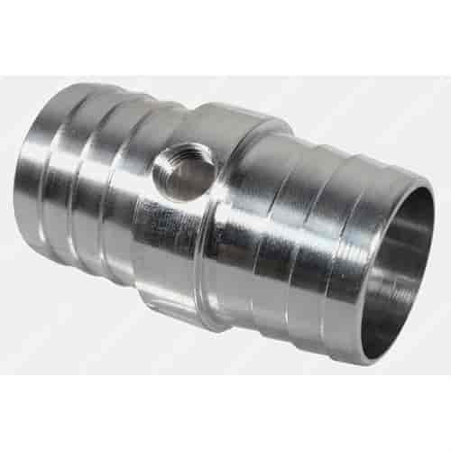 Dual Hose Barb Splice Fitting 1 1/4 in. to 1 1/4 in. w/1/8 in. NPT Adapter Port