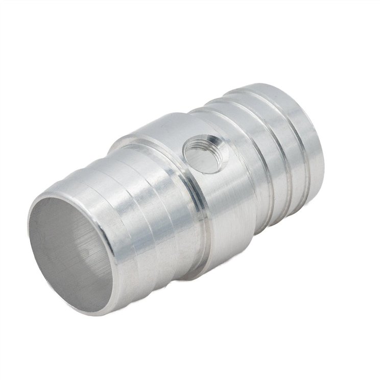 AN627-24x125 Hose Barb Coupler 1.5 in. to 1.5 in. with 1/8 in. NPT Port [Billet Aluminum]