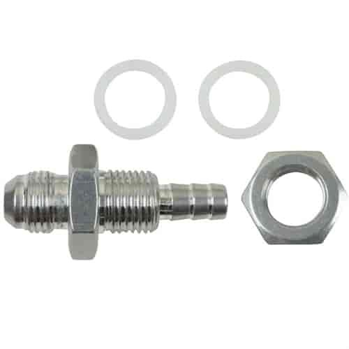 Bulkhead Fuel Pump Tank Adapter -6 AN Male Flare to 5/16 in. Hose Barb