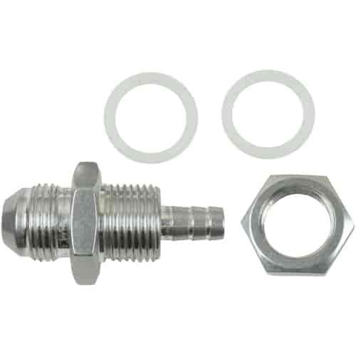 Bulkhead Fuel Pump Tank Adapter -8 AN Male Flare to 5/16 in. Hose Barb