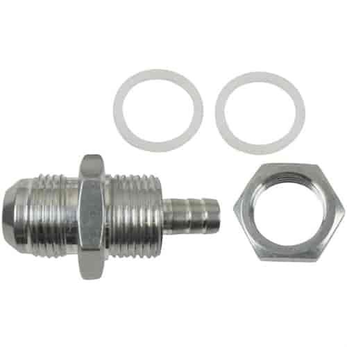 Bulkhead Fuel Pump Tank Adapter -10 AN Male Flare to 3/8 in. Hose Barb
