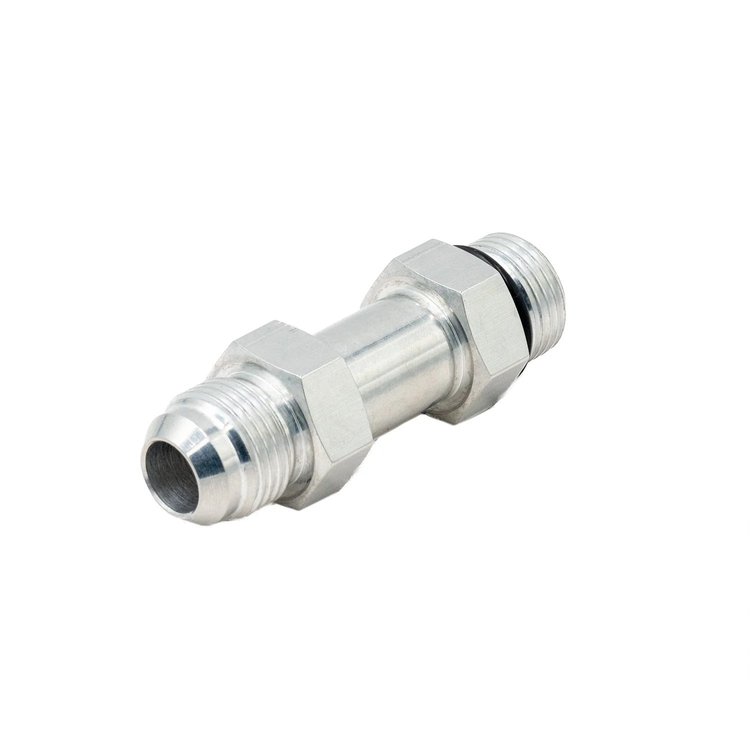 AN920-1010XL Extended length -10AN flare to -10AN Oring ORB Male Adapter Fitting [Bare Aluminum]
