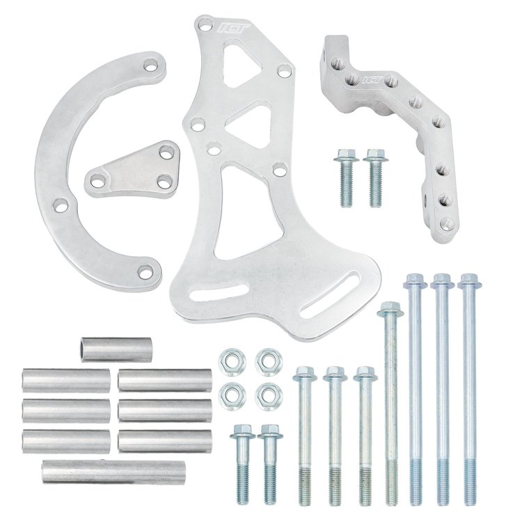 BKT-LS006-3 LS Truck Reverse Mount Ultra Low Mount Alternator Bracket