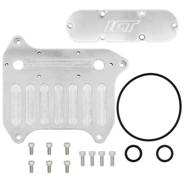 BLP-LT01-01 Chevy Camaro w/LT1, LT4 Engines Oil Cooler Block-Off Plate [Billet Aluminum]