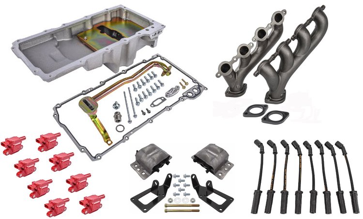 EM-LS-3FBDY GM Gen III/IV LS Engine Swap Kit for 1982-1992 Chevy Camaro, Pontiac Firebird