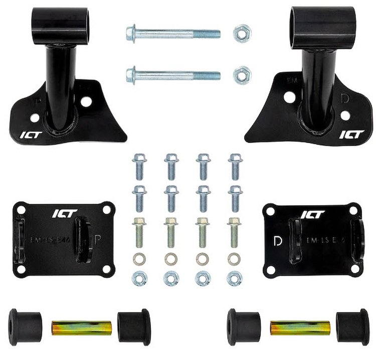 ICT Billet EM-LS-E46 LS Swap Engine Mount Kit for 1992-2006 BMW 3 Series E36, E46