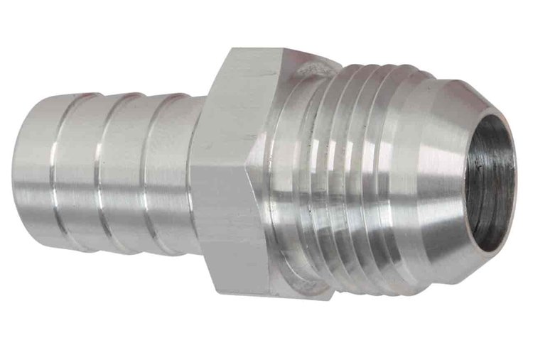 F12AN750BA-A -12AN Flare to 3/4 in. (.75) Hose Barb Adapter Fitting Aluminum Flare