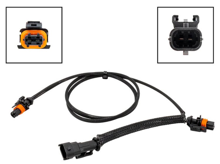 WAALT41-36DBL Dual Alternator Wire Harness Adapter 28 in. LS and Gen V LT Engines w/2-Pin High Amp Connector