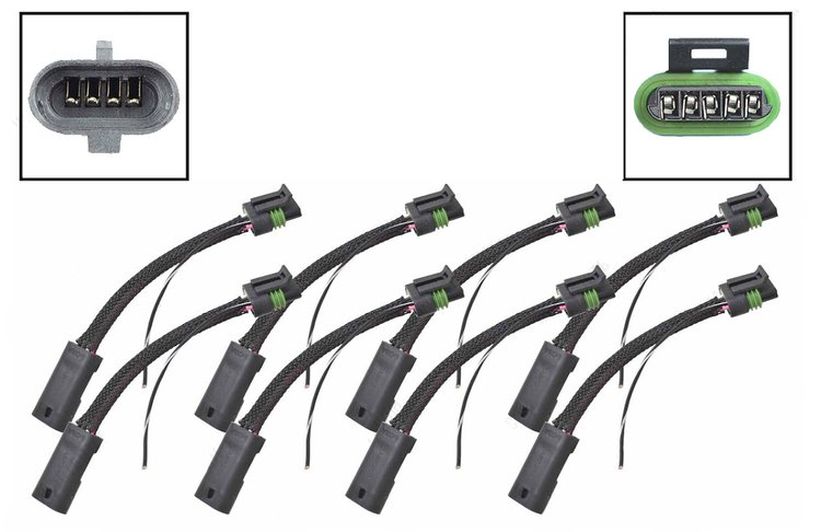 WAC0I41X8 Harness Adapters for Holley Smart Ignition Coils 556-112, and AEM 30-2853 to GM LS D510C, D581, D585, D514A Harness