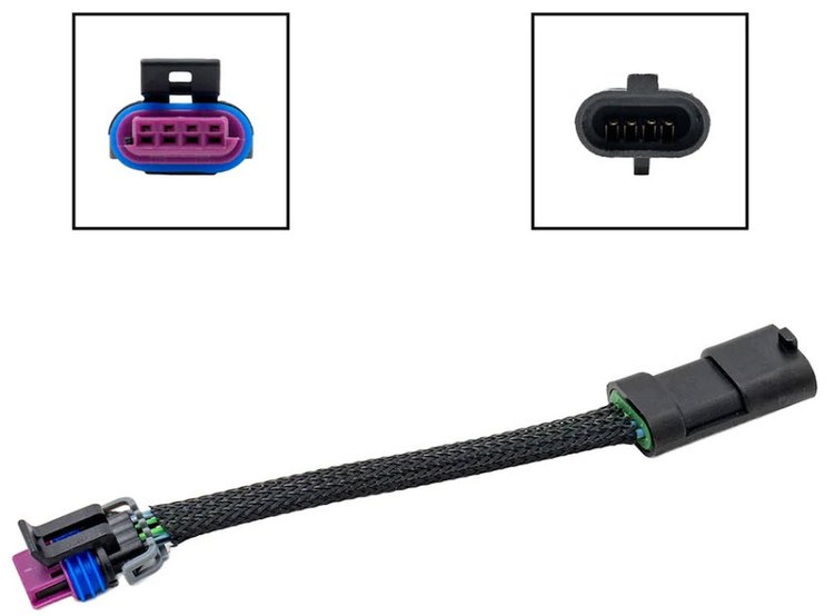 WAIAC30-6 GM to Chrysler IAC (Idle Air Control) Wire Adapter 6 in. GM LS Gen III Drive-By-Cable Engines