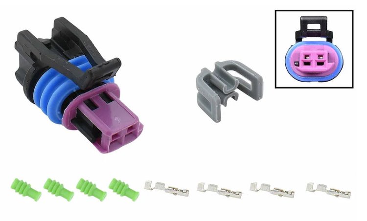 WCPUR50 Purge Valve EVAP Solenoid Connector Component Kit GM Gen V LT Engines