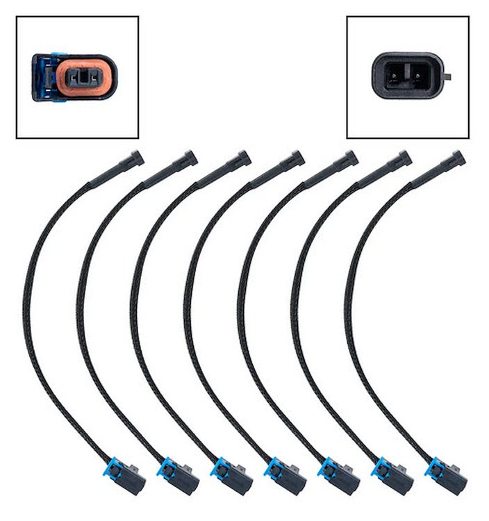 WEINJ31X8-9 Mini Delphi Multec 2 Injector Harness Extension 9 in. 8pcs