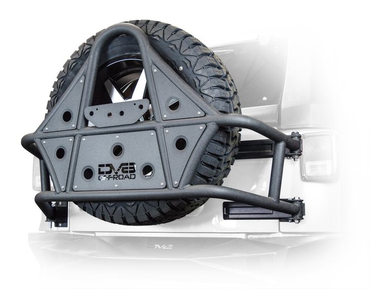 Body Mounted Tire Carrier for 2007-2018 Jeep Wrangler JK