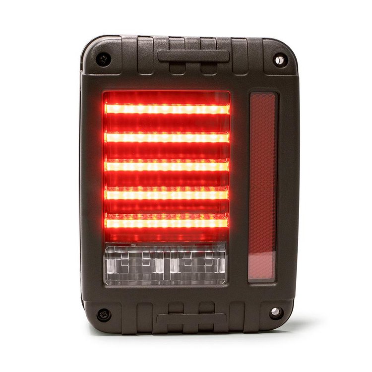 Horizontal LED Tail Lights for 2007-2018 Jeep Wrangler JK